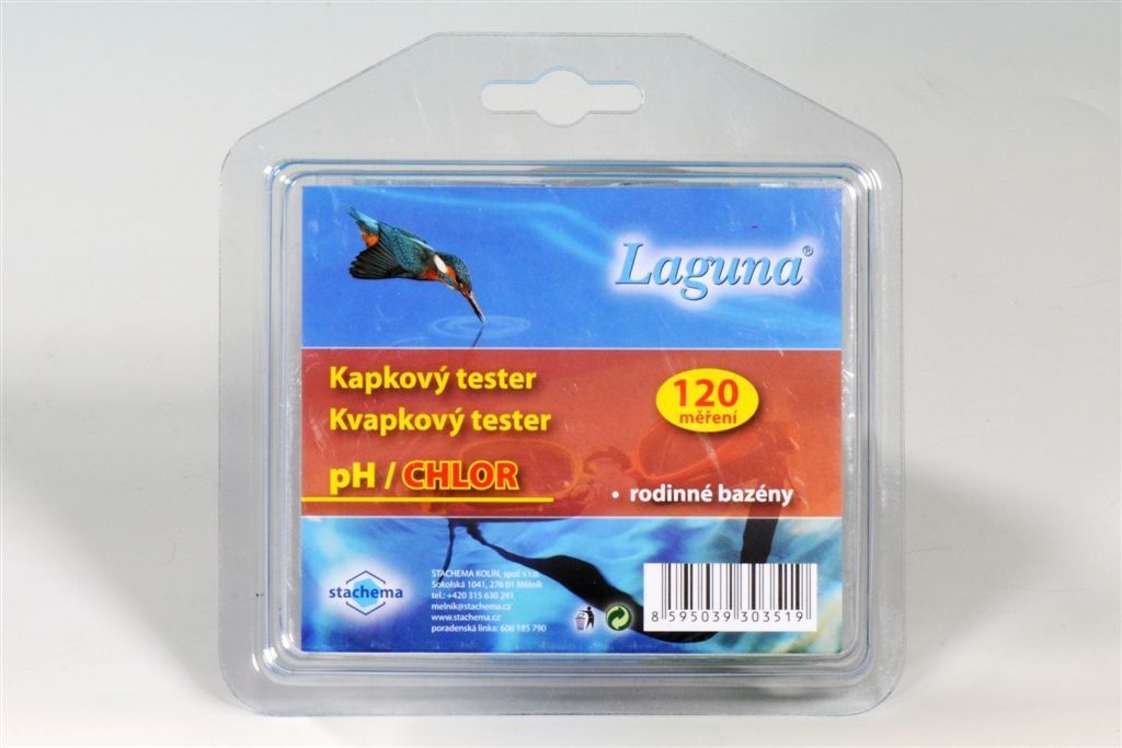 Laguna-tester pH/chlor kapkový 120 1ks