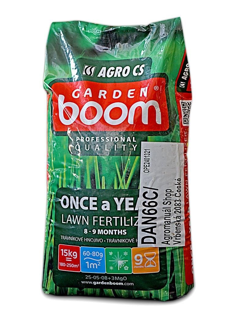 Celoroční trávníkové hnojivo Garden Boom Once a Year 15kg